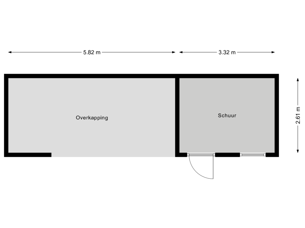 Bekijk plattegrond van Schuur van Loweg 78