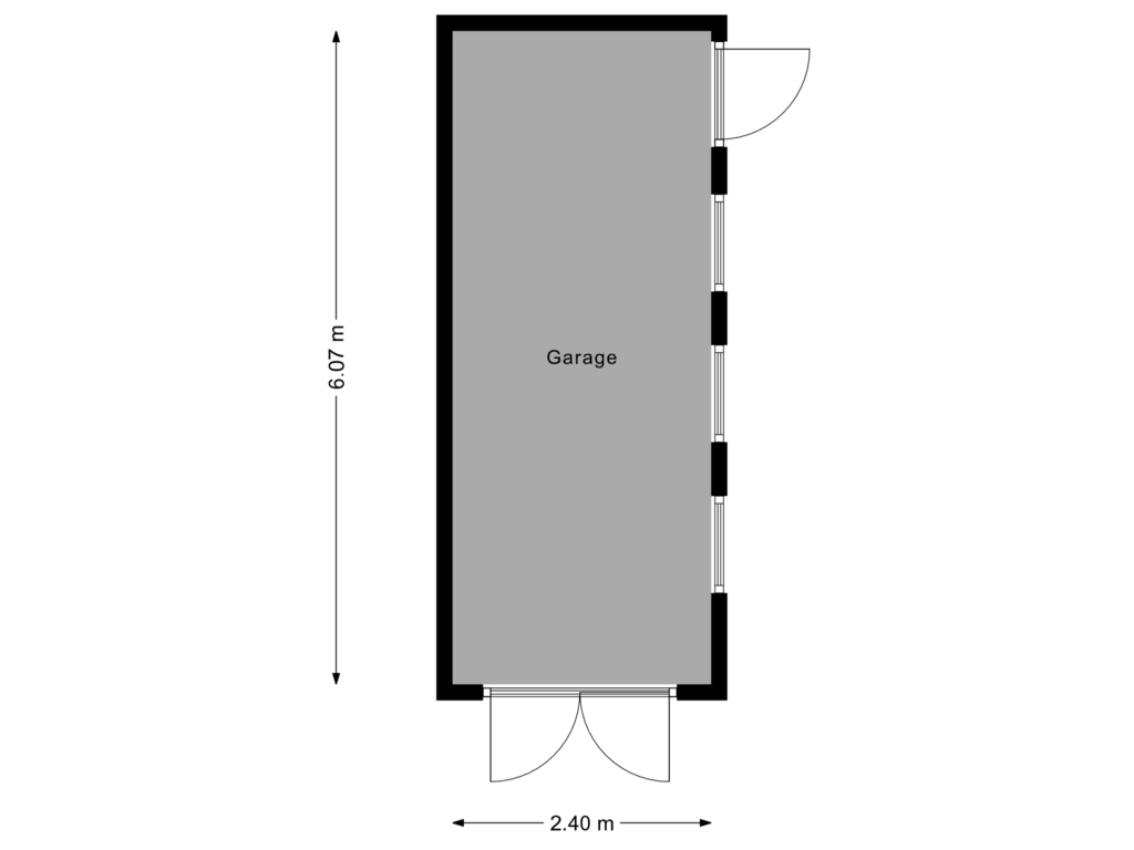 Bekijk plattegrond van Garage van Loweg 78