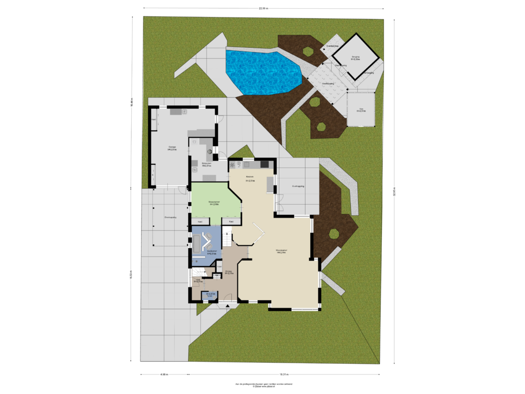 Bekijk plattegrond van Begane Grond-Tuin van Het Ham 20