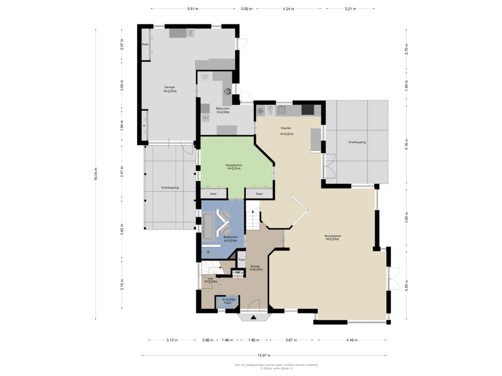 Bekijk plattegrond van Begane Grond van Het Ham 20