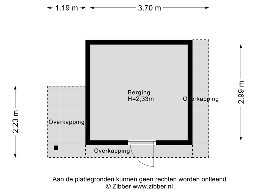 Bekijk plattegrond van Berging van Het Ham 20