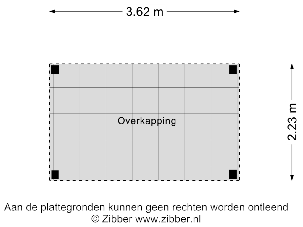 Bekijk plattegrond van Overkapping van Het Ham 20