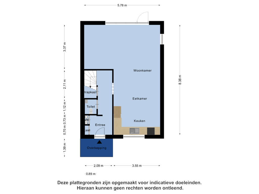 Bekijk plattegrond van Begane Grond van Venraystraat 33