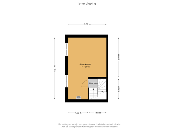 1e verdieping (90A)