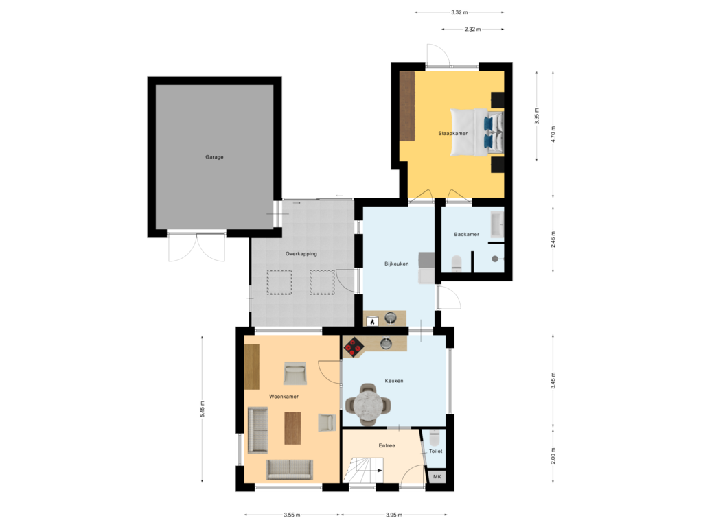 Bekijk plattegrond van Begane Grond van Schoolstraat 21