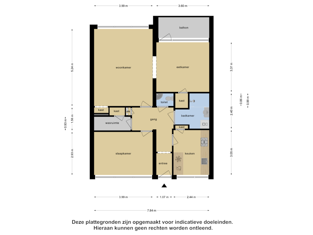 View floorplan of Appartement of Zwin 91