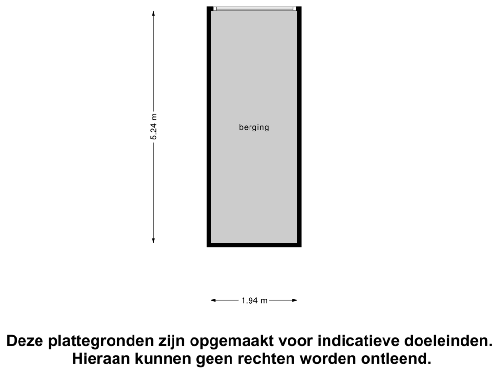 View floorplan of Berging of Zwin 91