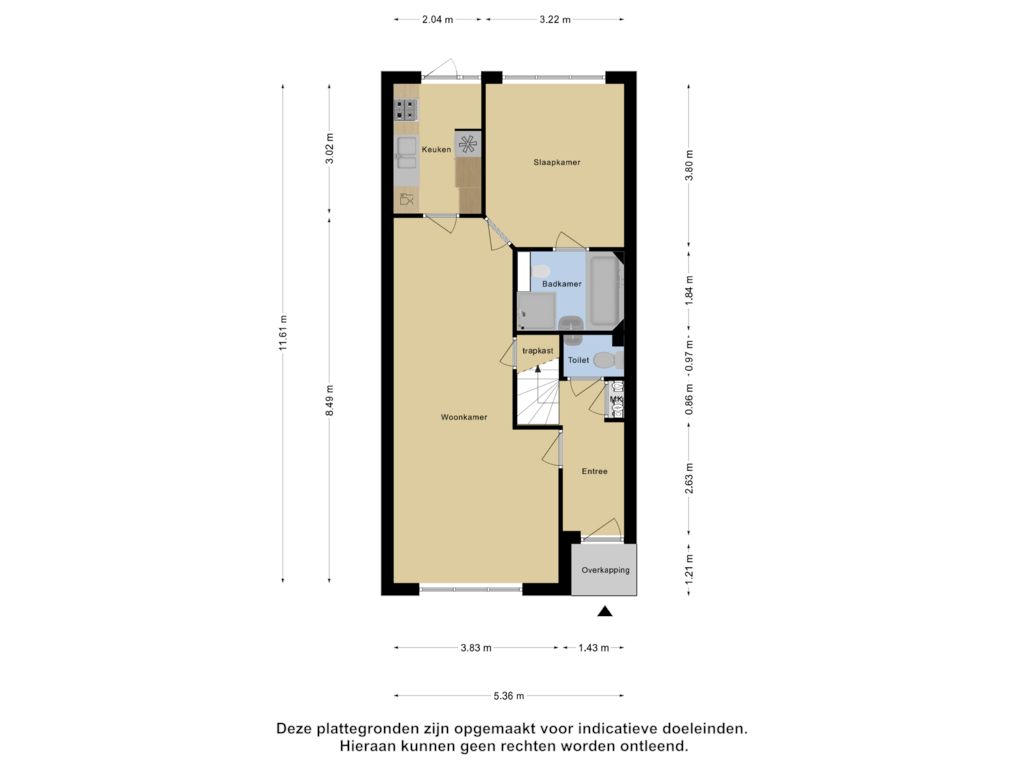 Bekijk plattegrond van Begane Grond van Opaalstraat 34