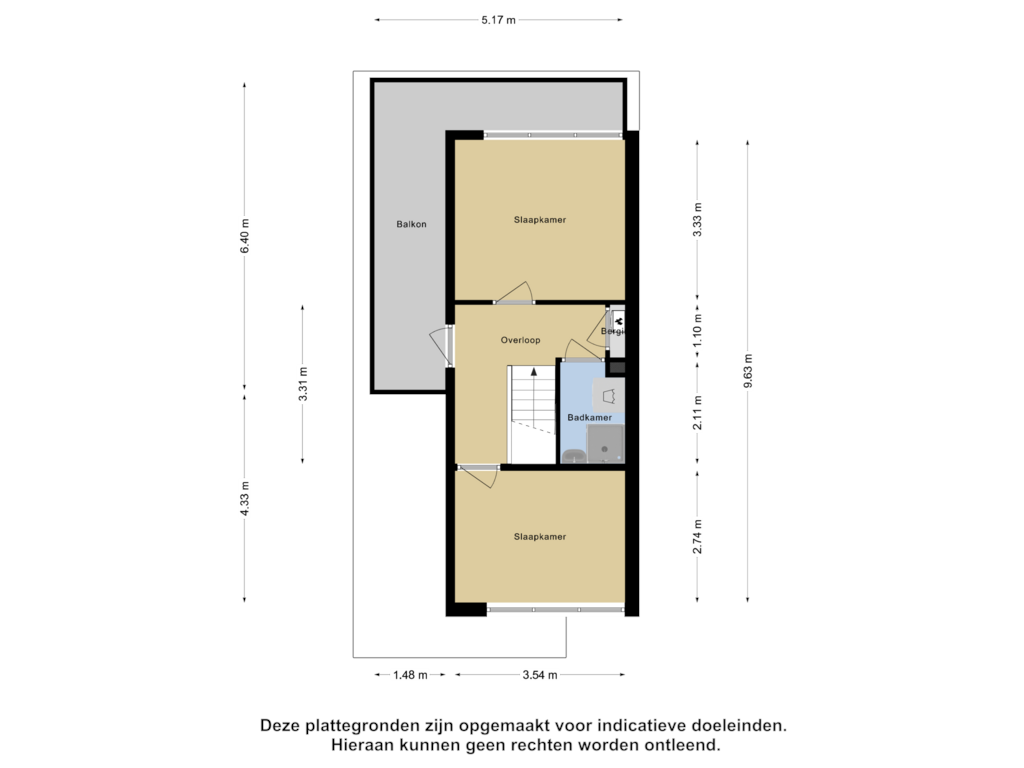 Bekijk plattegrond van Eerste Verdieping van Opaalstraat 34