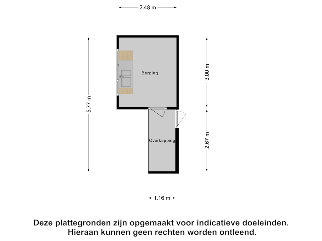 Bekijk plattegrond van Berging van Opaalstraat 34