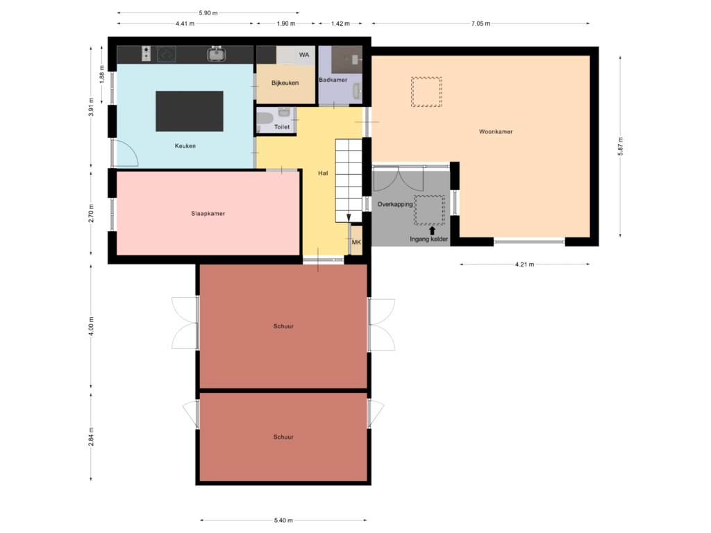 Bekijk plattegrond van BG van Heukelstraat 39