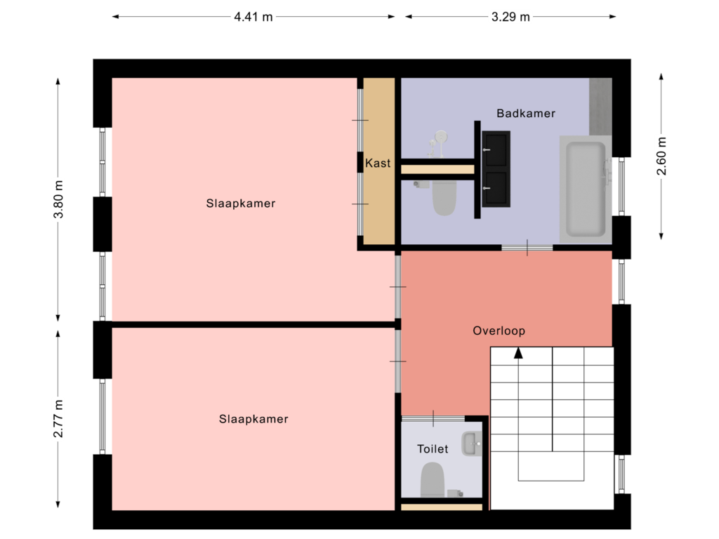 Bekijk plattegrond van 1e van Heukelstraat 39