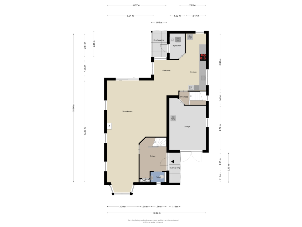 Bekijk plattegrond van Begane grond van Eemstraat 3