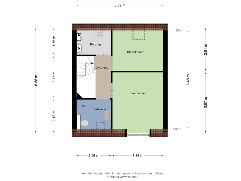 Bekijk plattegrond van Eerste verdieping van Getfertplein 86