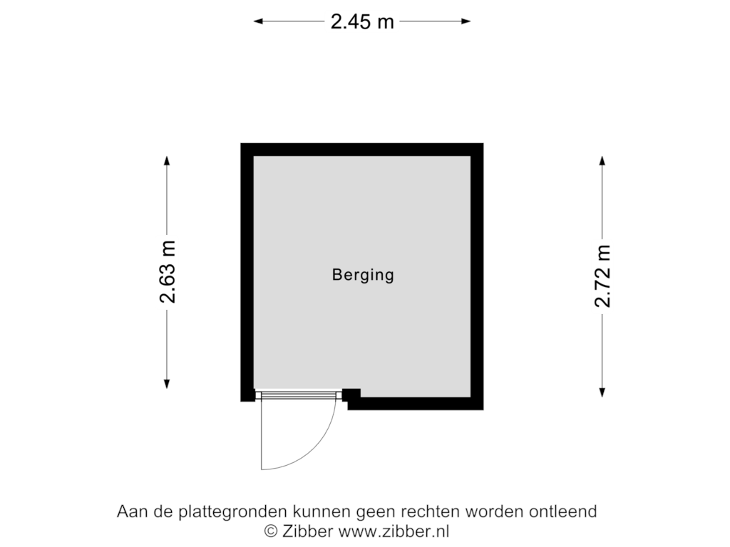 Bekijk plattegrond van Berging van Getfertplein 86