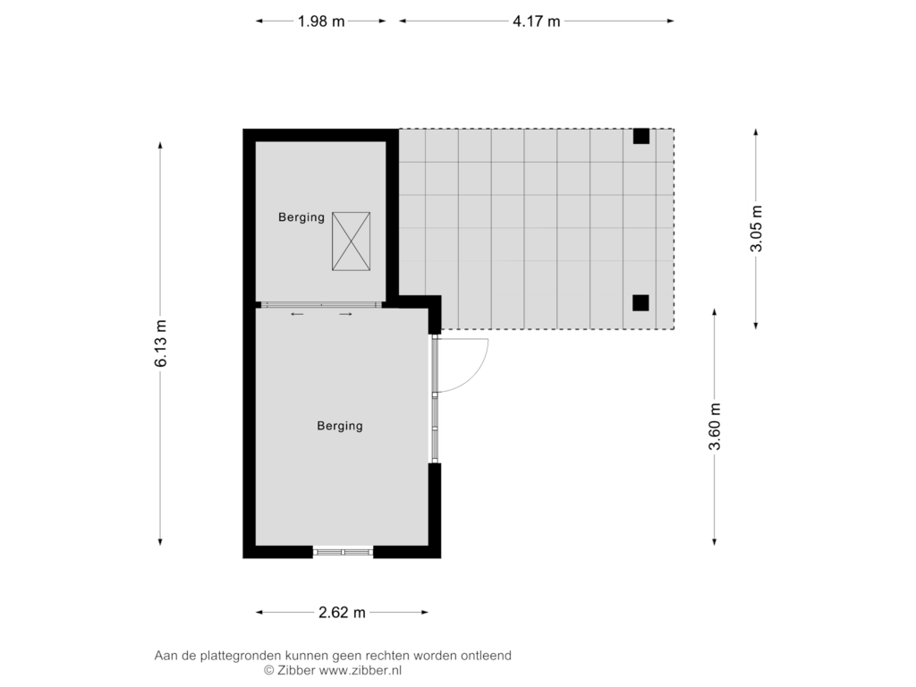 Bekijk plattegrond van Berging van Spinnersweg 9