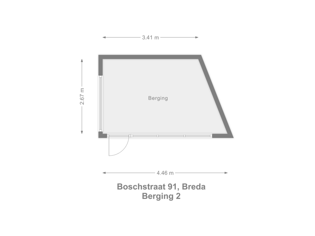 Bekijk plattegrond van Berging van Boschstraat 91