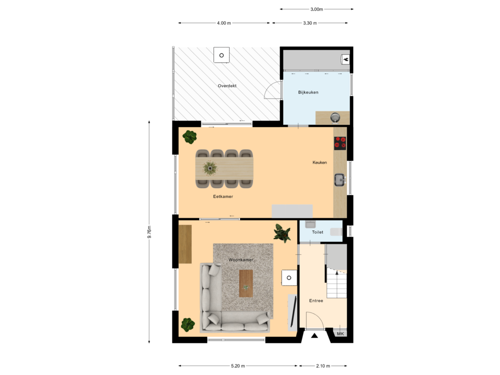 Bekijk plattegrond van Begane Grond van Beatrixstraat 10