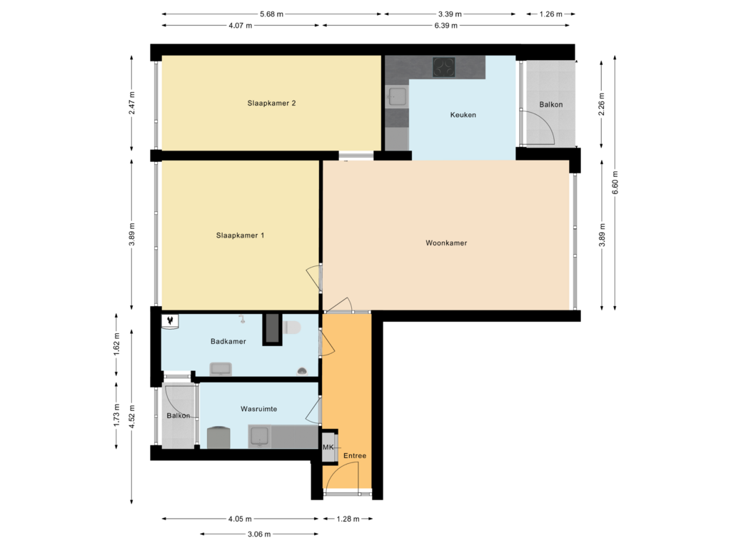 Bekijk plattegrond van Appartement van Jan van Goyenstraat 304