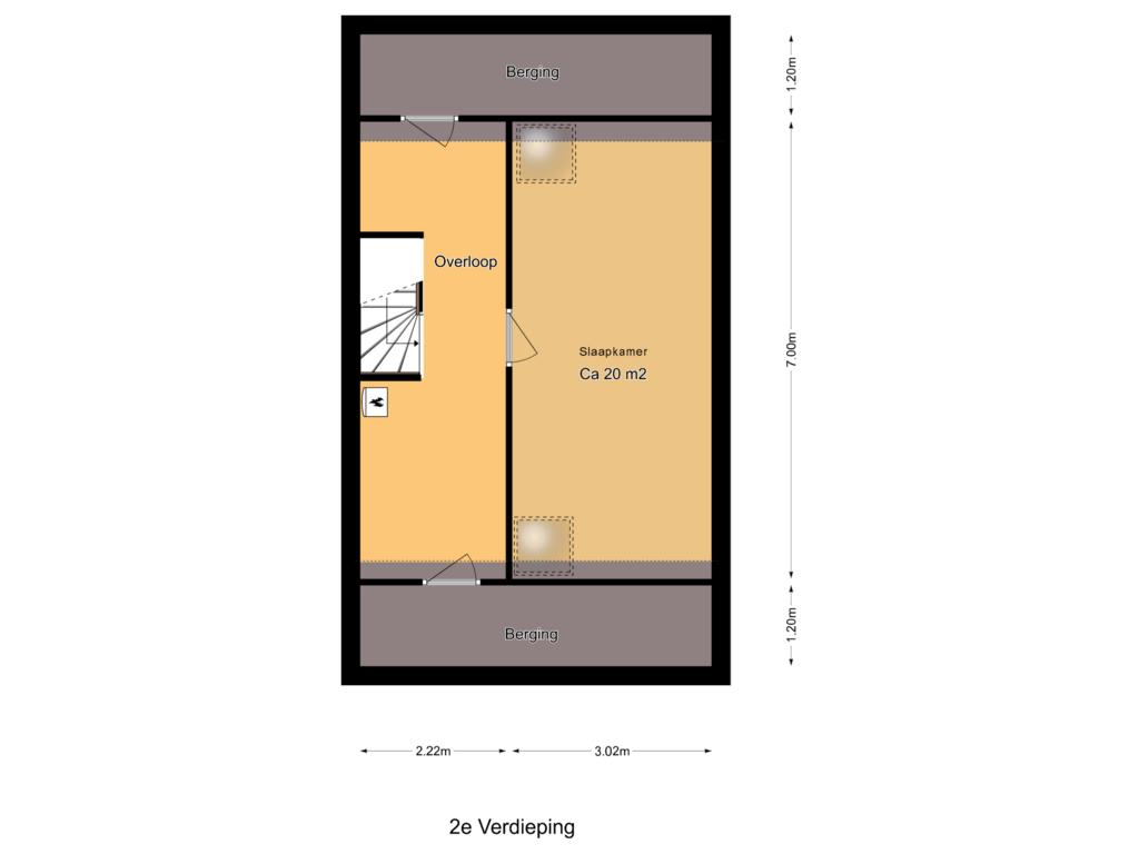 View floorplan of 2e Verdieping of Sonatestraat 13