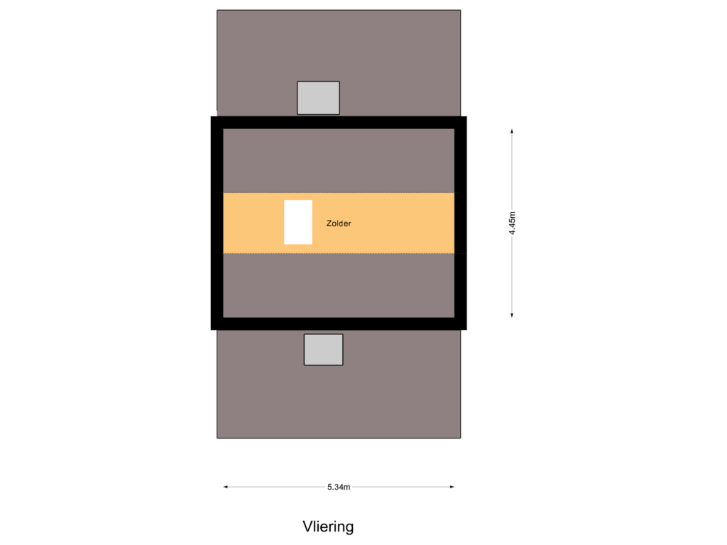 View floorplan of Vliering of Sonatestraat 13