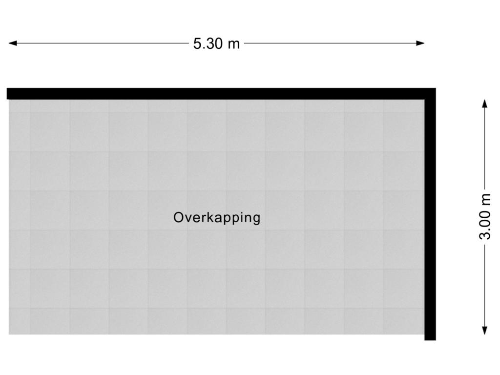 View floorplan of Overkapping of Rommestraat 38