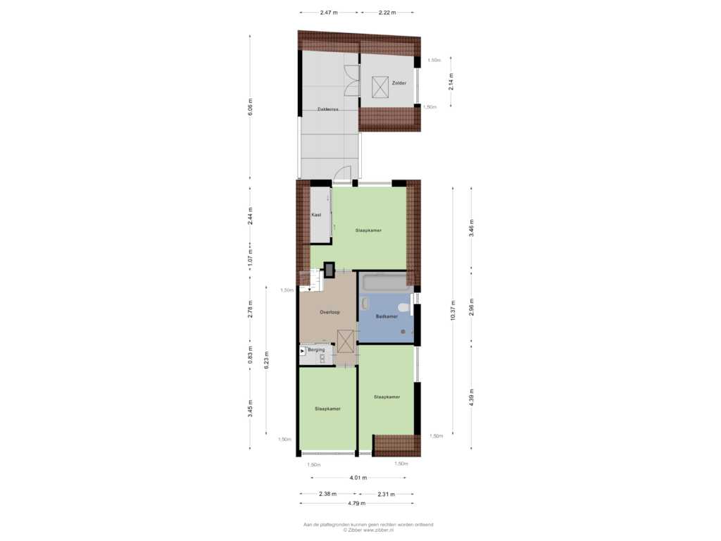 Bekijk plattegrond van Eerste verdieping van Lange Burchwal 45