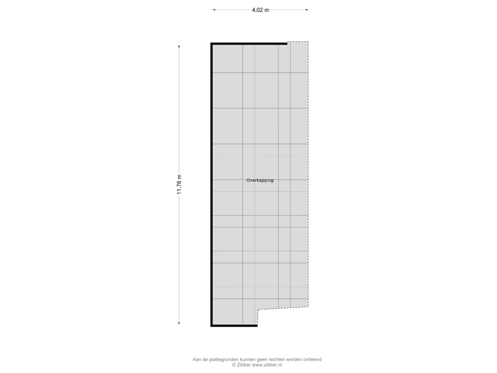 Bekijk plattegrond van Overkapping van Oudendijk 80