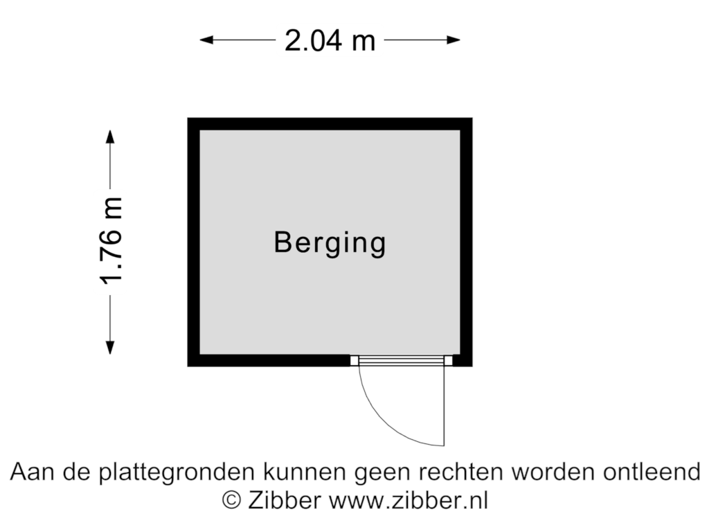 Bekijk plattegrond van Berging van Putgraaf 170