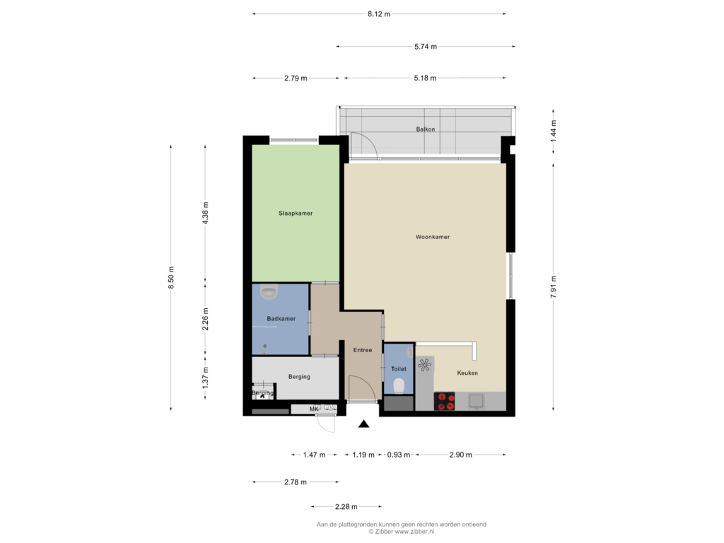 Bekijk plattegrond van Appartement van Putgraaf 134