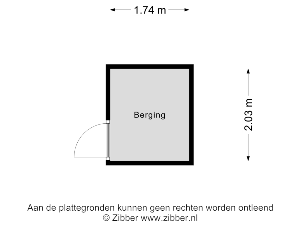 Bekijk plattegrond van Berging van Putgraaf 134