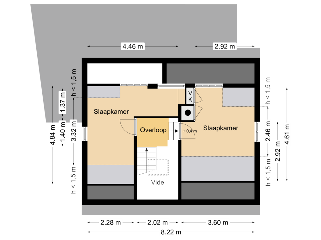 Bekijk plattegrond van Verdieping van Edisonweg 4