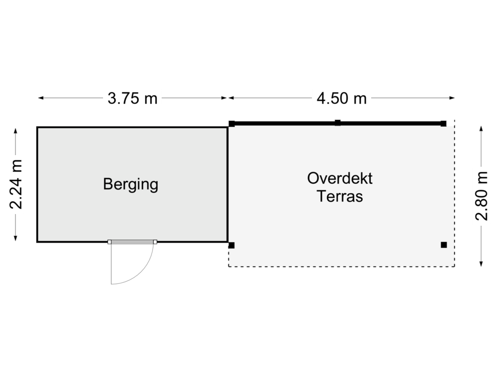 Bekijk plattegrond van Schuur van Edisonweg 4