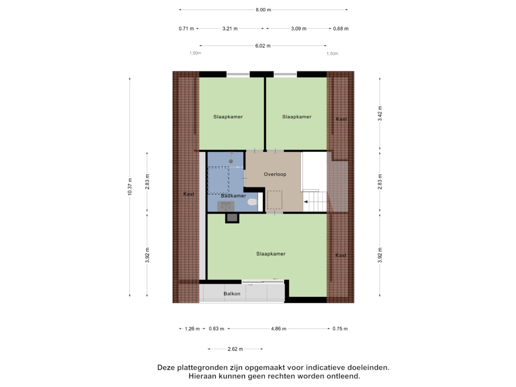 Bekijk plattegrond van Eerste Verdieping van Joosstraat 11