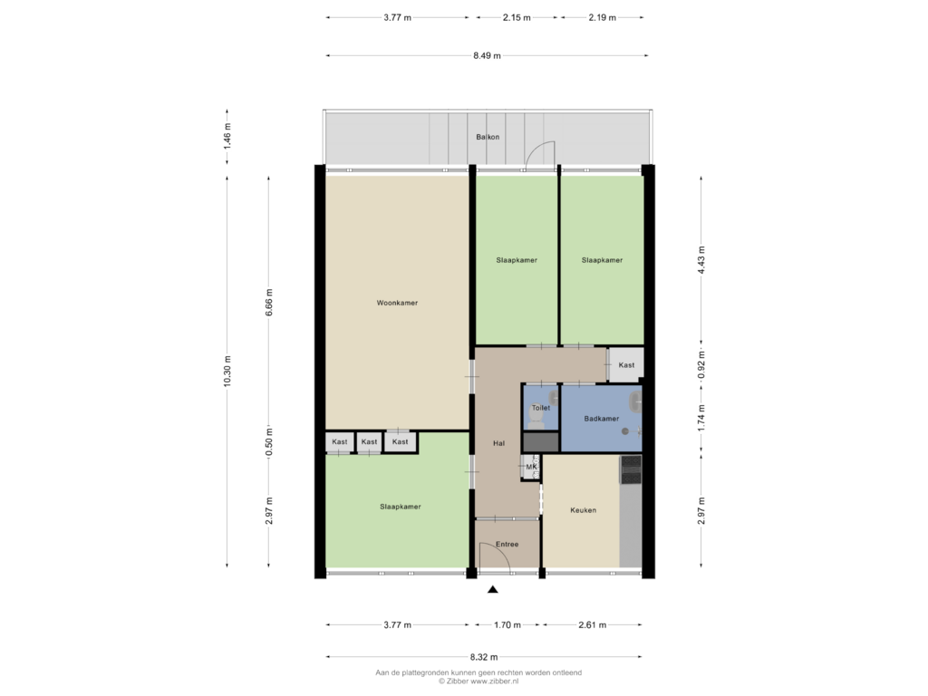 Bekijk plattegrond van Appartement van Prinses Annalaan 384