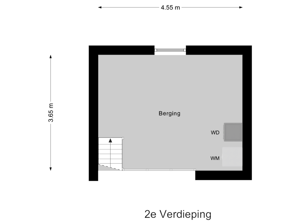 View floorplan of 2e Verdieping of Emily Brontësingel 88