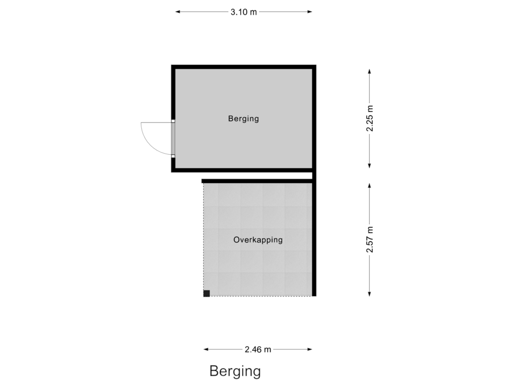 View floorplan of Berging of Emily Brontësingel 88