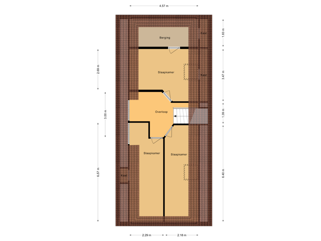 View floorplan of Eerste verdieping of De Belt 5