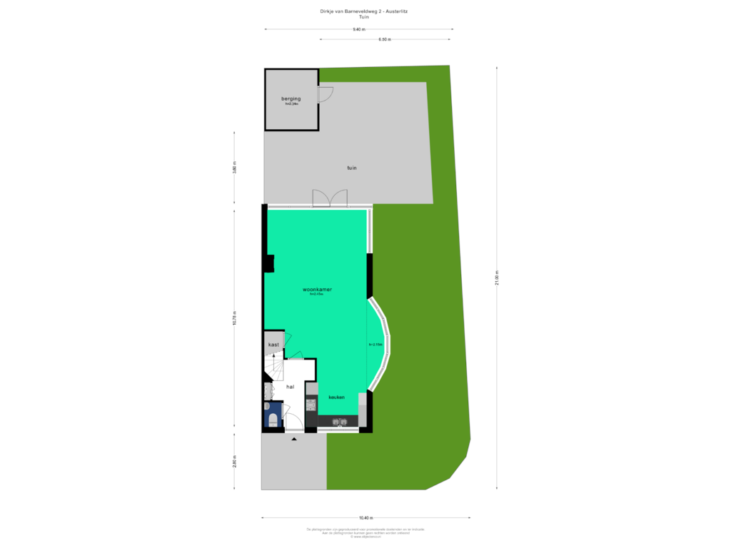 Bekijk plattegrond van TUIN van Dirkje van Barneveldweg 2