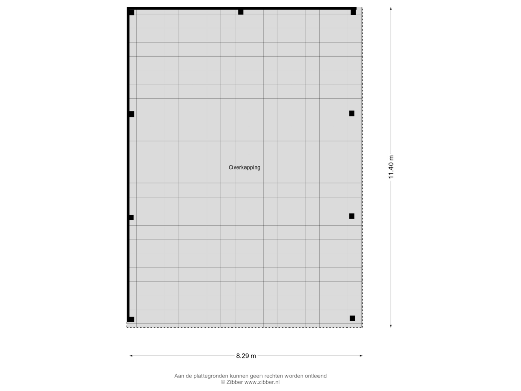 Bekijk plattegrond van Overkapping van Schuivenoordseweg 3