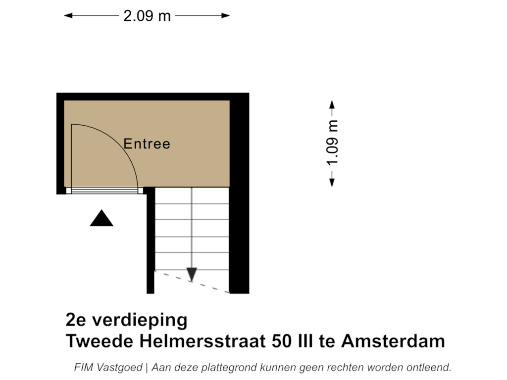 Bekijk plattegrond van 2e verdieping van Tweede Helmersstraat 50-3