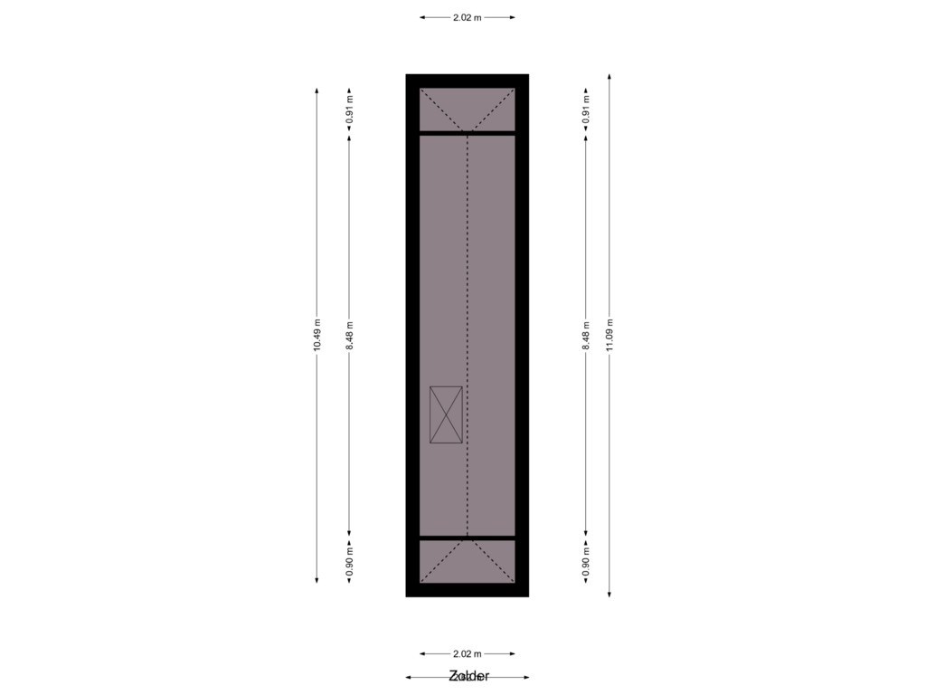 Bekijk plattegrond van Zolder van De Werf 18