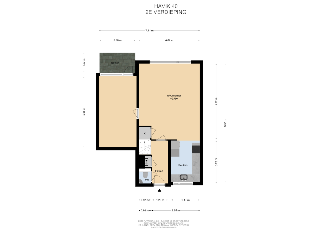 Bekijk plattegrond van 2E Verdieping van Havik 40