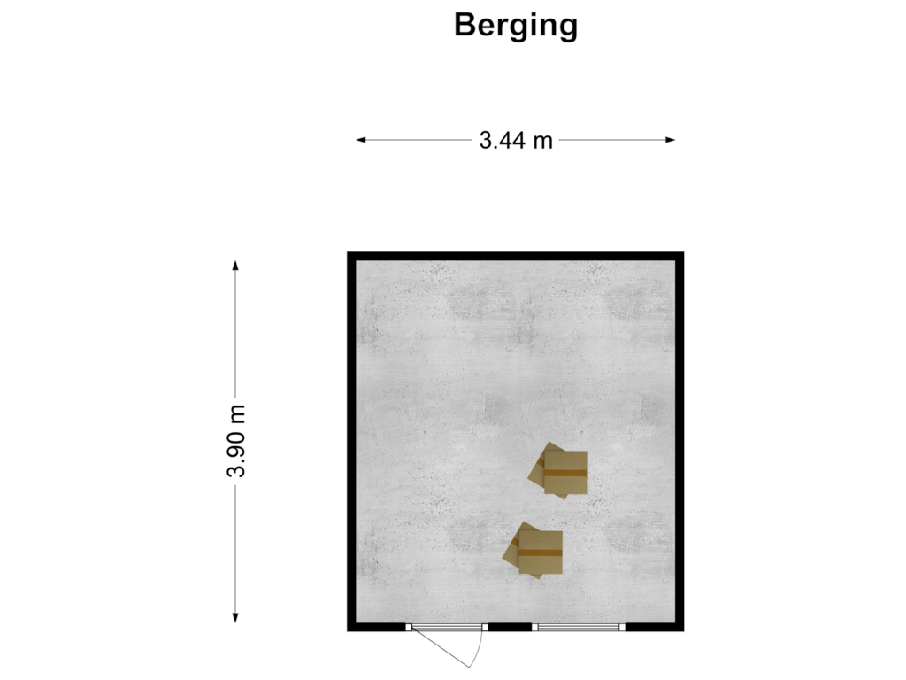 Bekijk plattegrond van Berging van Weidebloemstraat 24