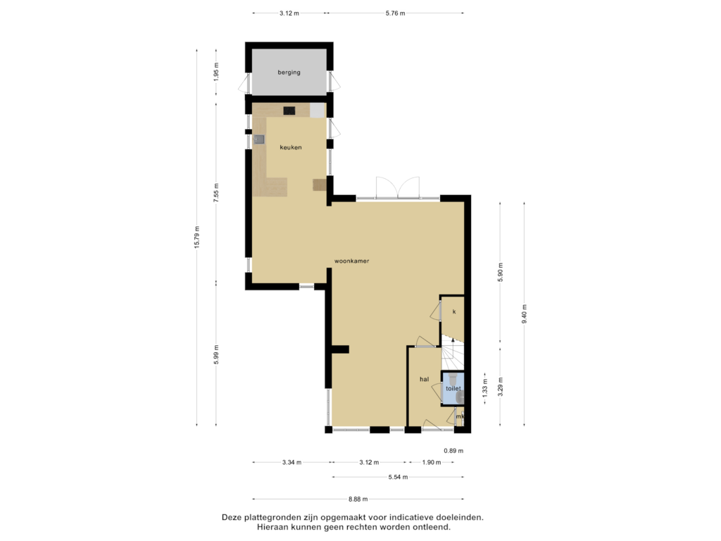 Bekijk plattegrond van Begane grond van Notaris van Puttenstraat 16