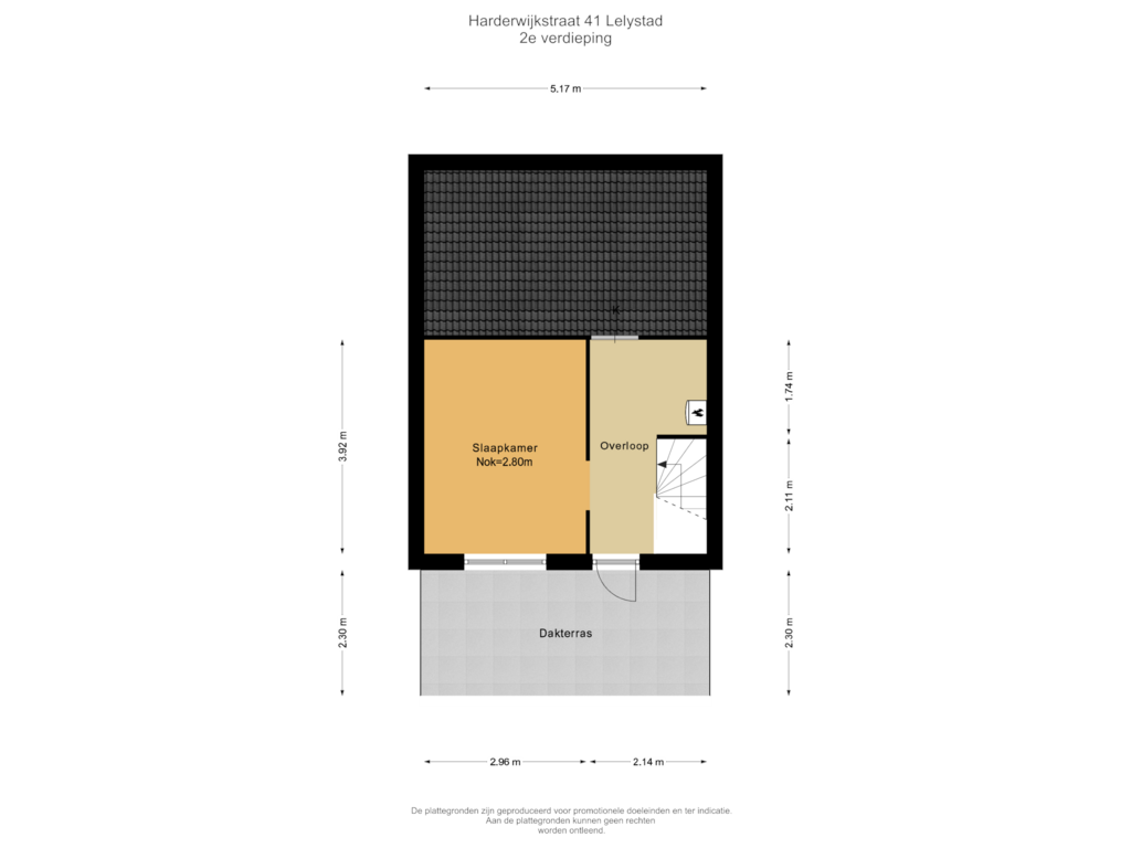 Bekijk plattegrond van 2e verdieping van Harderwijkstraat 41