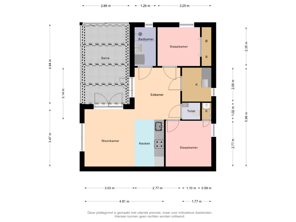 Bekijk plattegrond van Begane Grond van Bultweg 25-R170