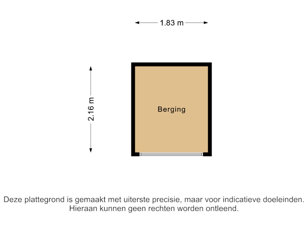 Bekijk plattegrond van Berging van Bultweg 25-R170