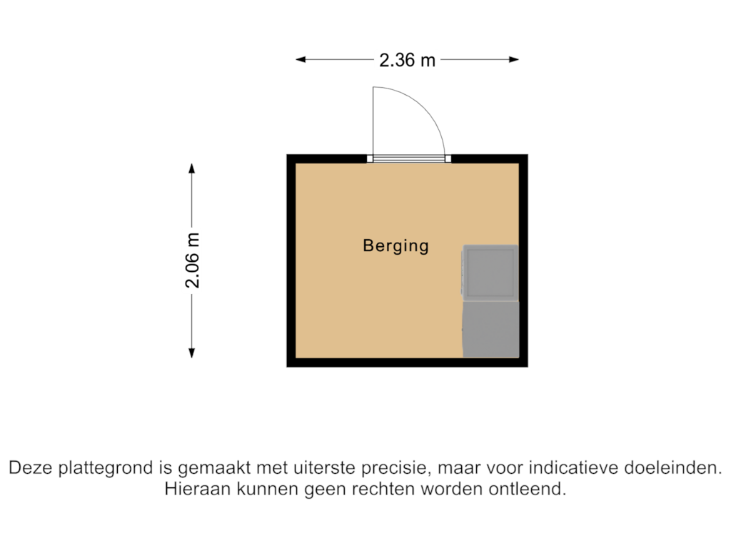 Bekijk plattegrond van Berging van Bultweg 25-R57