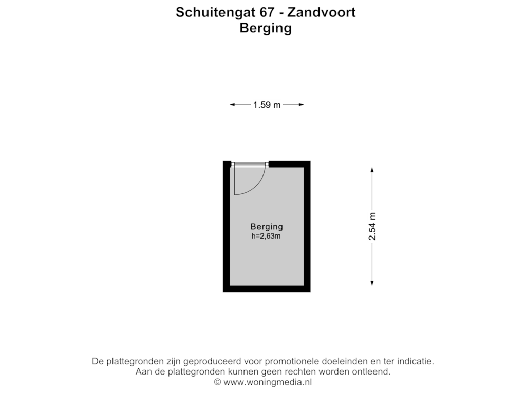 Bekijk plattegrond van Berging van Schuitengat 67